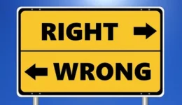 Right and wrong